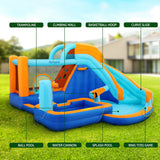 AirMyFun Kids Inflatable Pool Water Slide Park Jumping Castle Bounce 382X381CM