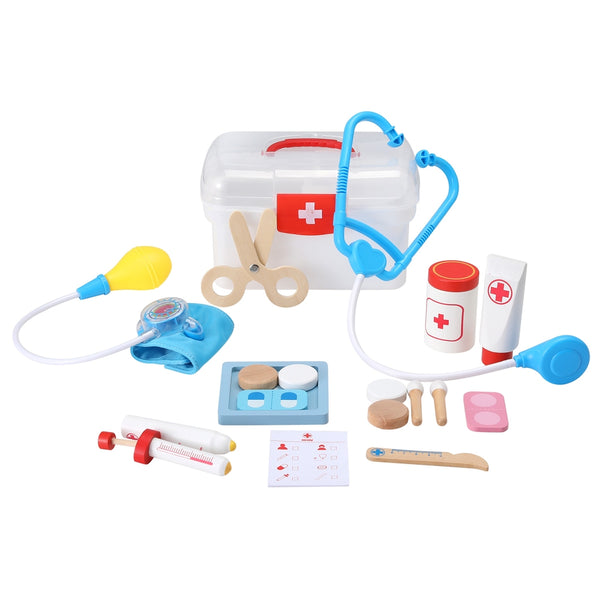 Keezi Kids Doctor Nurse Medical Case Pretend Play Set Stethoscope Medicine Toys