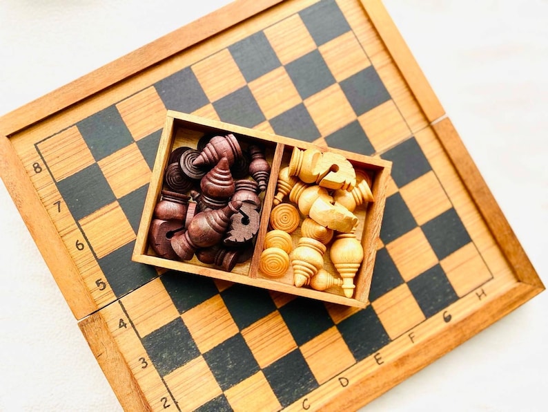 Mothers day gift Wooden Makruk traditional Thai Chess Set