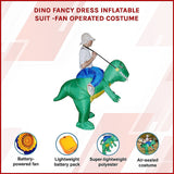 DINO Fancy Dress Inflatable Suit -Fan Operated Costume