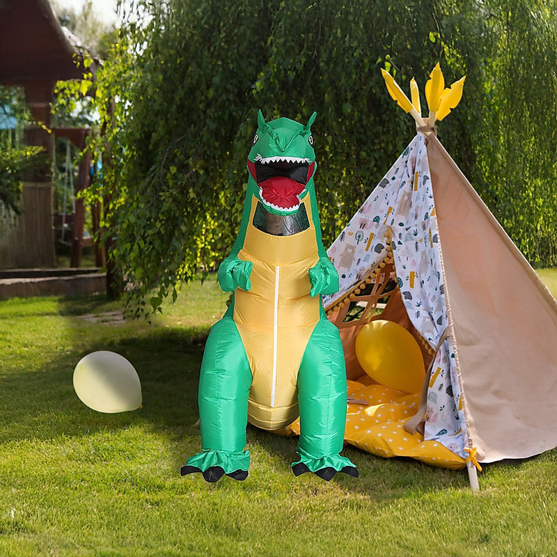 Dinosaur T-Rex Fancy Dress Fan Inflatable Costume Tyrannosaurus Suit