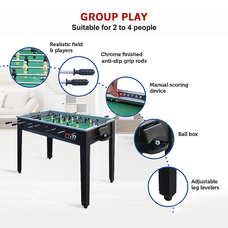 Foosball Soccer Table 4FT Tables Football Game Home Party Gift