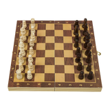 Chess Board Games Folding Large Chess Wooden Chessboard Set Wood Toy Gift