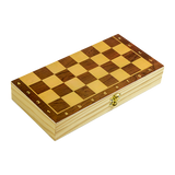 Chess Board Games Folding Large Chess Wooden Chessboard Set Wood Toy Gift