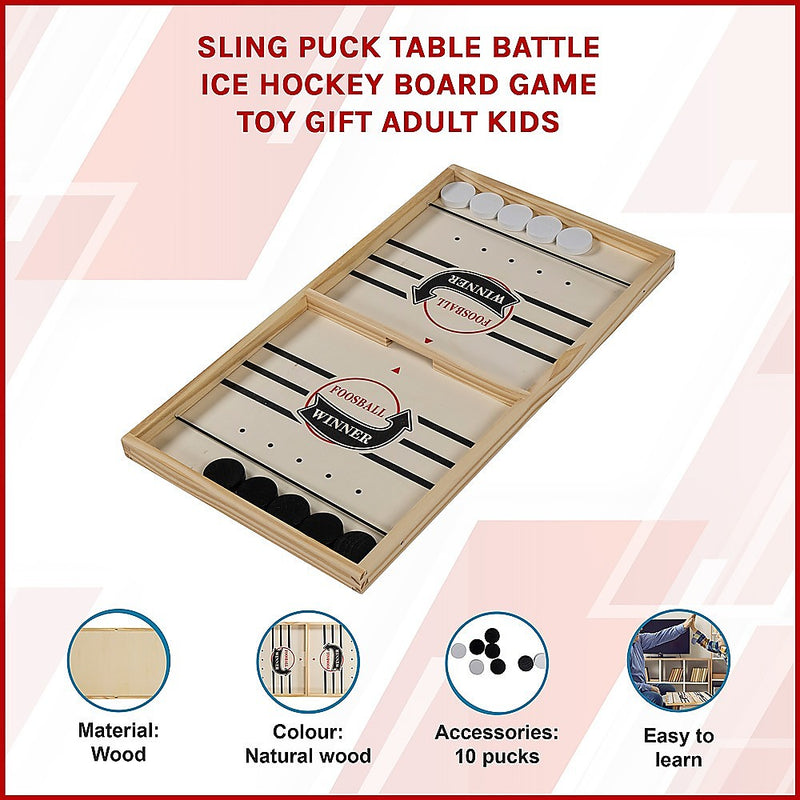 Sling Puck Table Battle Ice Hockey Board Game Toy Gift Adult Kids