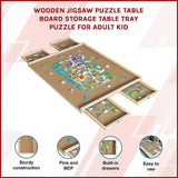 Wooden Jigsaw Puzzle Table Board Storage Table Tray Puzzle For Adult Kid