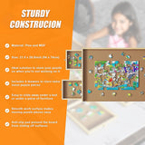 Wooden Jigsaw Puzzle Table Board Storage Table Tray Puzzle For Adult Kid