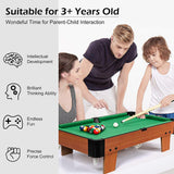 Wooden Mini Snooker Tables Billiards Game Pool Table Set Toy Extra Size For Kids