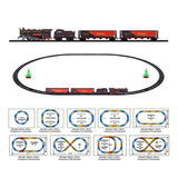 Electric Classic Toy Train Set Vehicle Rail Track Carriages Kids